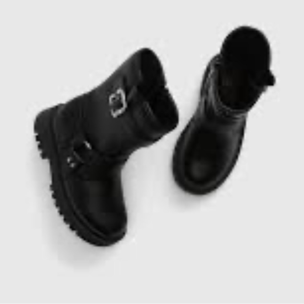 Gap Toddler Moto Boots True Black